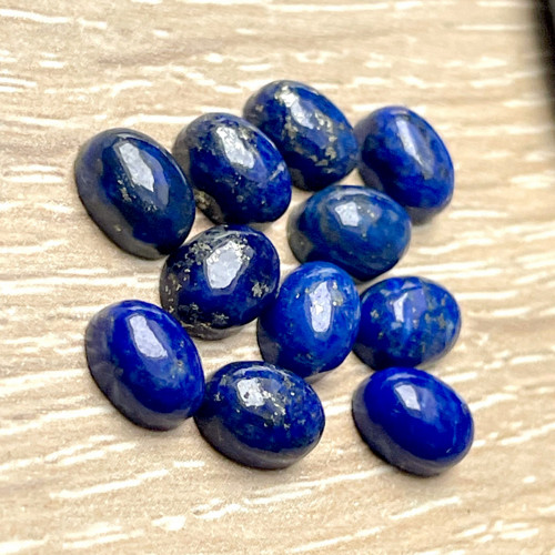 Lapis Lazuli kabošon ovál / 8x6 mm — foto 3