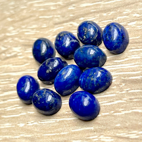 Lapis Lazuli kabošon ovál / 8x6 mm — foto 2