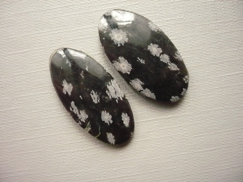 Kabošon - obsidián vločkový 27 mm, č.6f — foto 3