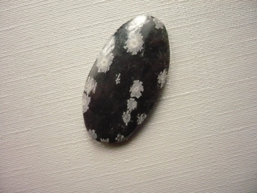 Kabošon - obsidián vločkový 27 mm, č.6f — foto 2