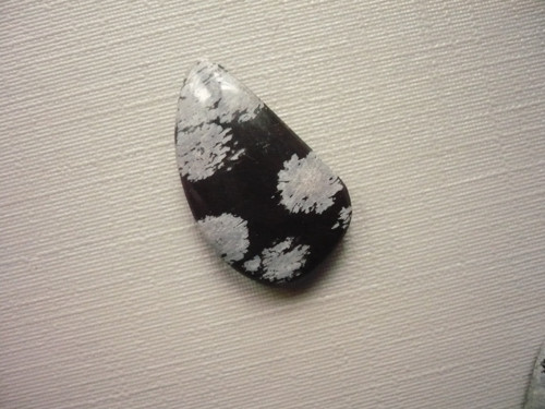 Kabošon - obsidián vločkový 22 mm, č.19f — foto 2