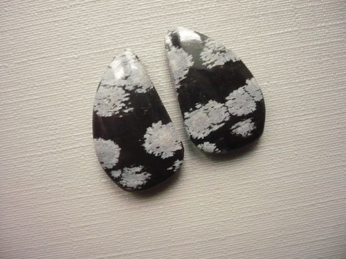 Kabošon - obsidián vločkový 22 mm, č.19f — foto 3