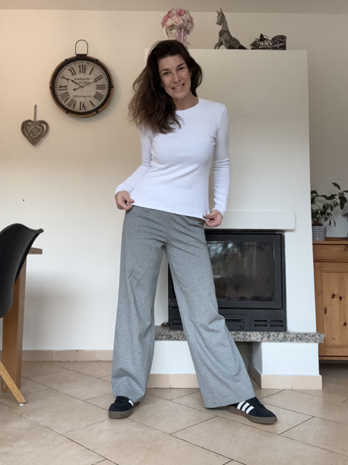 Basic bílé triko s dlouhým rukávem — foto 3