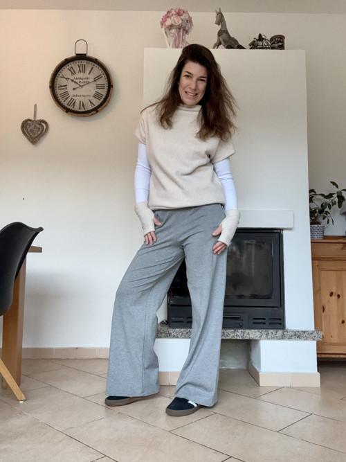 Basic bílé triko s dlouhým rukávem — foto 4