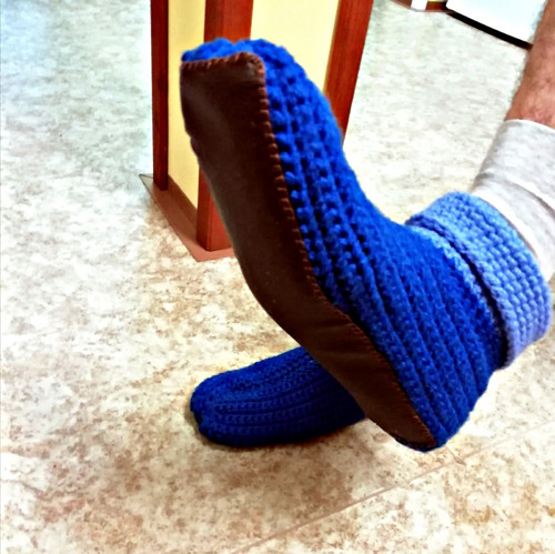 Papuče pánské modré 45 — foto 5