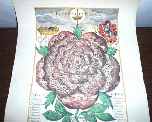 PLAKÁT • mapa Bohemiae Rosa, 1991 — foto 4