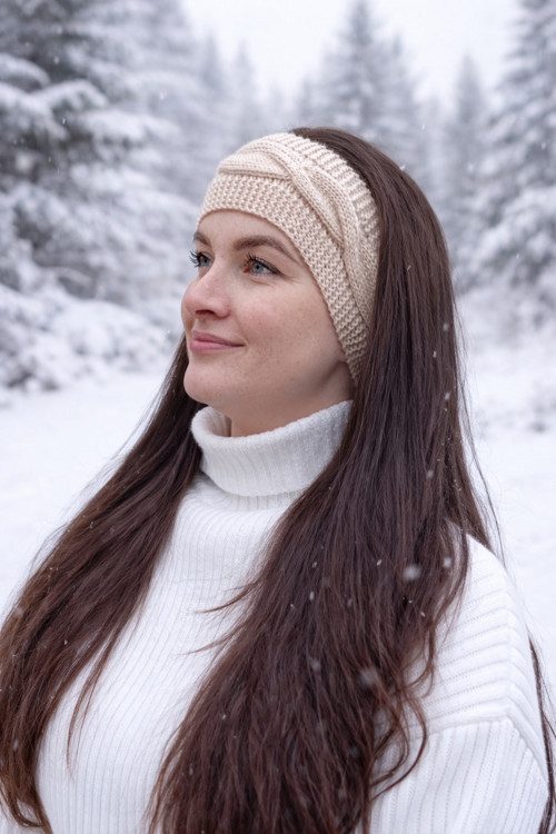 Čelenka dámská pudrová — foto 2