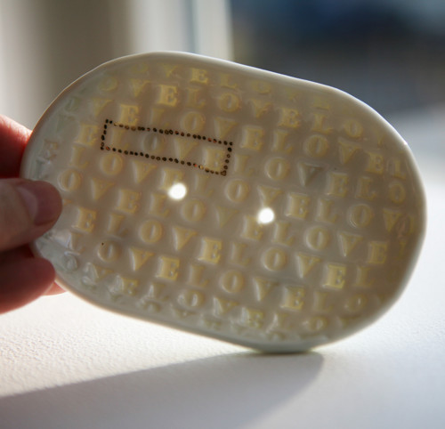 Mýdlenka LOVE porcelán — foto 5