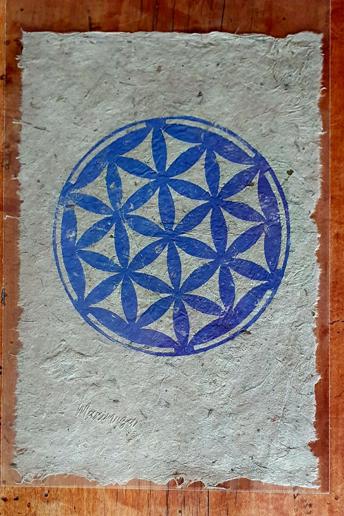 POSVÁTNÁ GEOMETRIE - originální linoryt — foto 5