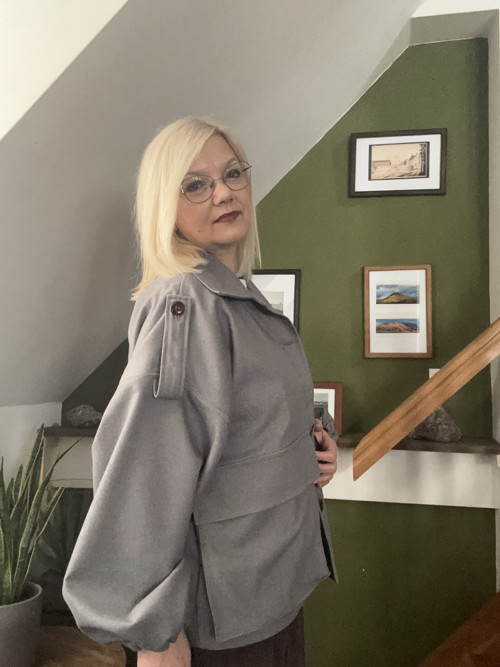 Bunda riflová šedá — foto 3