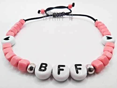 Náramek BFF, růžový — foto 2