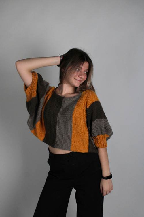 Pletený Crop Top — foto 2