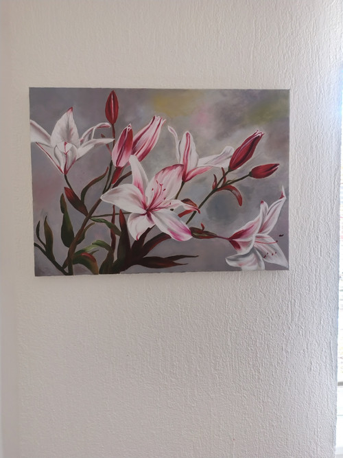 Lilie - olej na plátně — foto 2