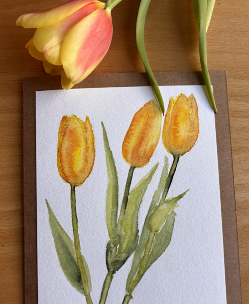 Obrázek/přáníčko Tulipány — foto 3