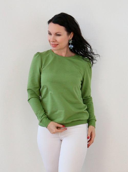 Dámská mikina olivová — foto 4