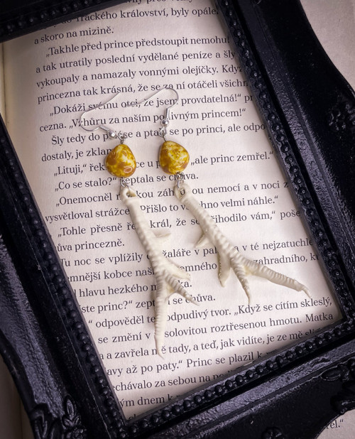 Náušnice Osteology pařáty — foto 2