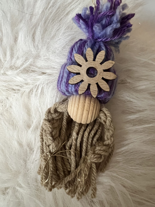 Macrame vánoční skřítek set 2 ks — foto 4