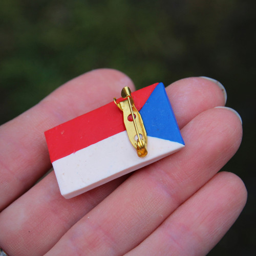 Česká vlajka brož — foto 2