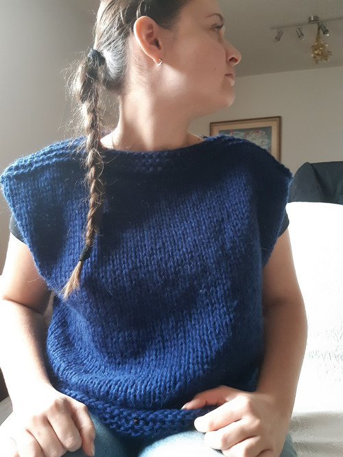 Vesta tmavomodrá SLEVA — foto 3