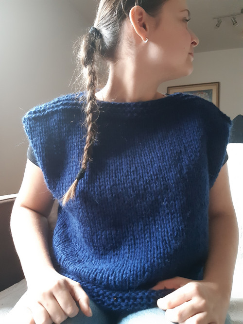 Vesta tmavomodrá SLEVA — foto 4