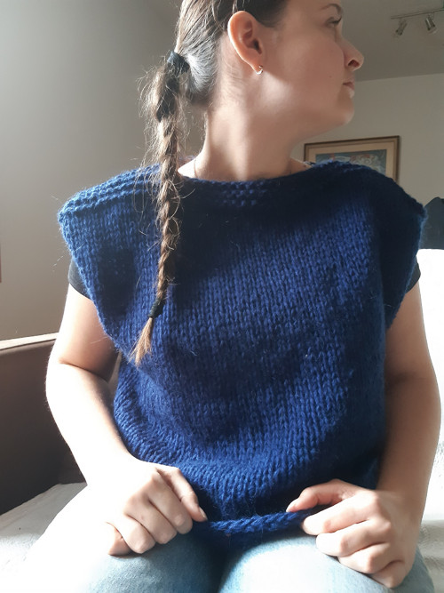 Vesta tmavomodrá SLEVA — foto 2