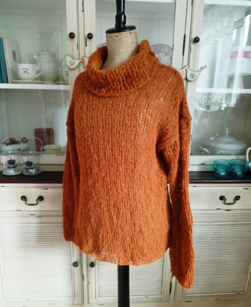 Oversize mohérový svetřík — foto 3