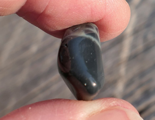Obsidián pavoučí (18 mm) V2375 — foto 2