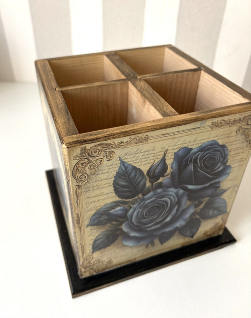 Stojánek organizér - Modrá romance — foto 5