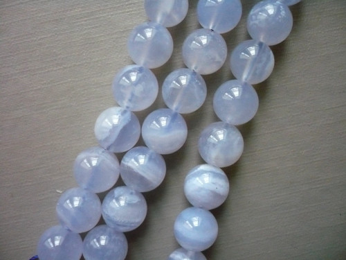 Vrt. korálky 8 mm - chalcedon, 1 ks — foto 2
