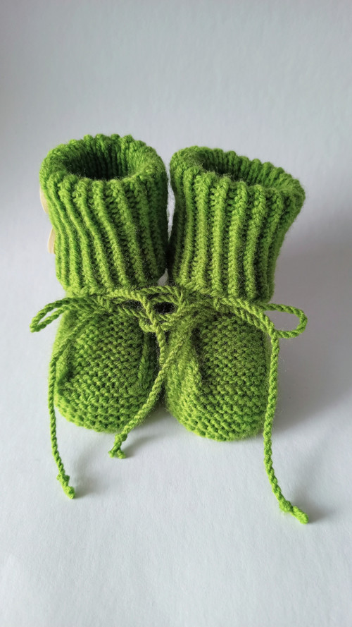 Pletené bačkůrky - 9 cm — foto 2