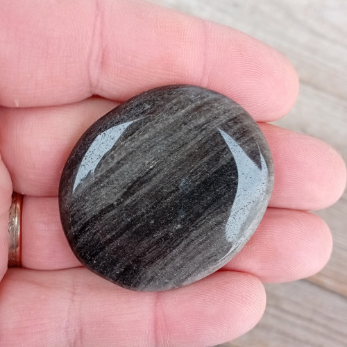 Obsidián stříbrný placička č. 2 — foto 5
