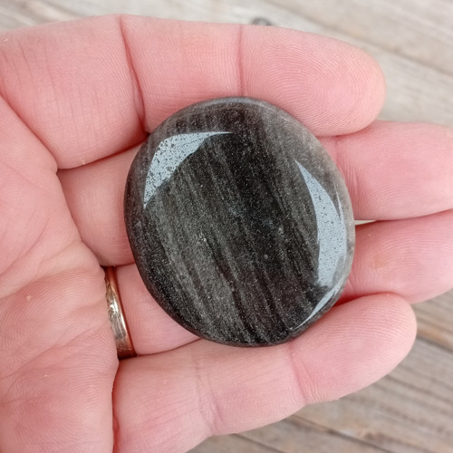 Obsidián stříbrný placička č. 2 — foto 4