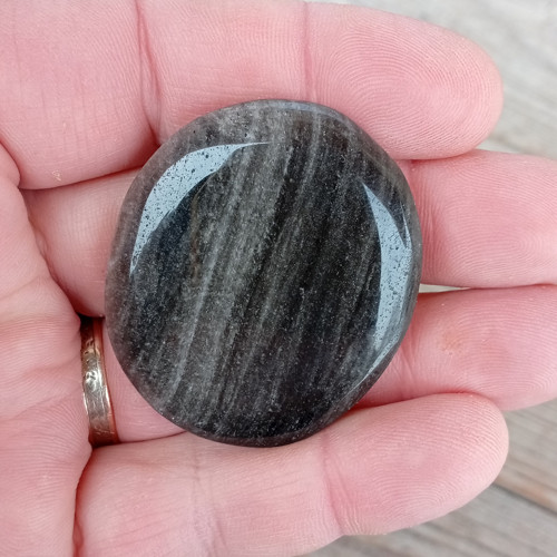 Obsidián stříbrný placička č. 2 — foto 6
