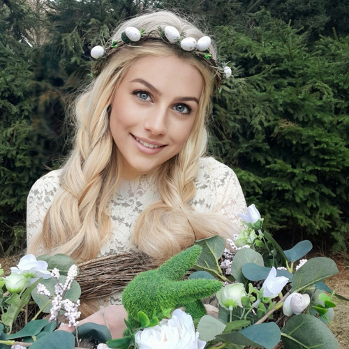 Velikonoční věneček s vajíčky — foto 4