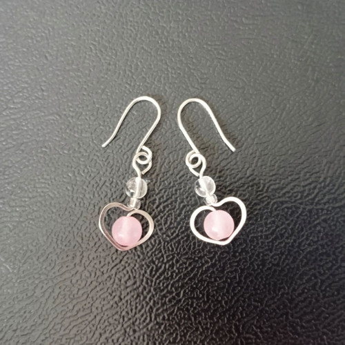 Srdéčka s křišťálem a jadeitem - talisman — foto 2