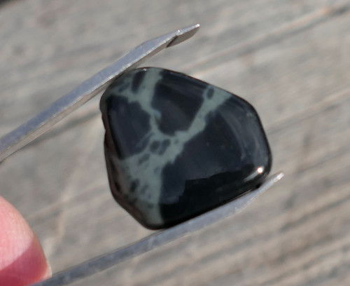 Obsidián pavoučí (18 mm) V2413 — foto 3