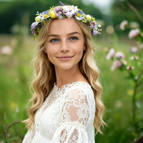 Velikonoční barevný věneček s vajíčky — foto 6