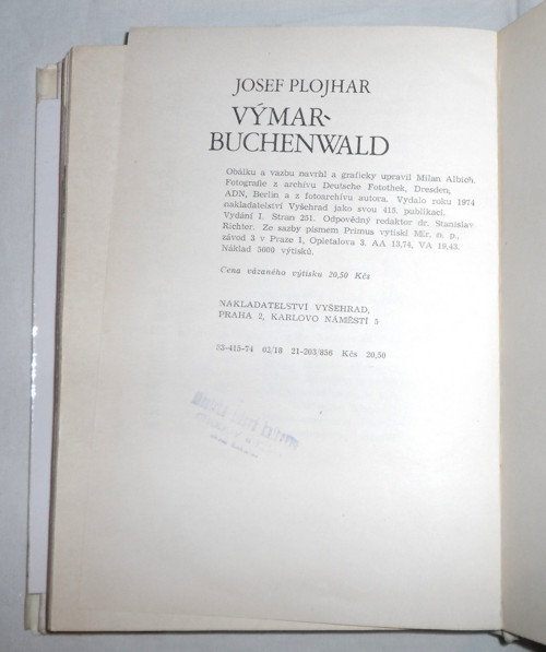 Josef Plojhar: Výmar - BUCHENWALD, 1974 — foto 5