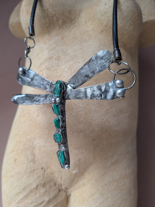 Cínovaný náhrdelník, Dragonfly — foto 3