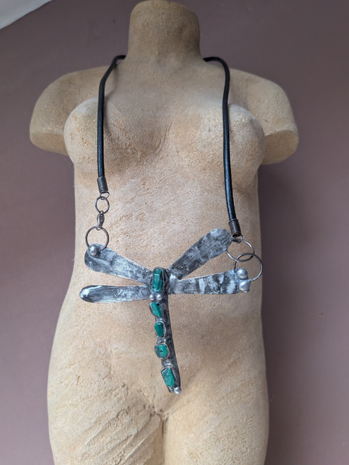 Cínovaný náhrdelník, Dragonfly — foto 4