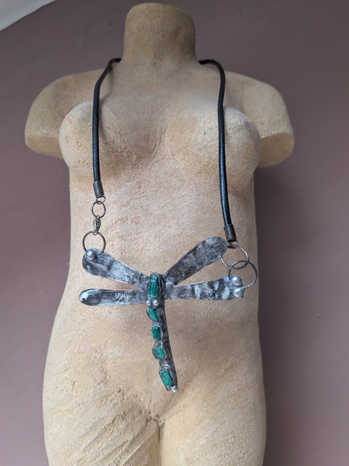 Cínovaný náhrdelník, Dragonfly — foto 2