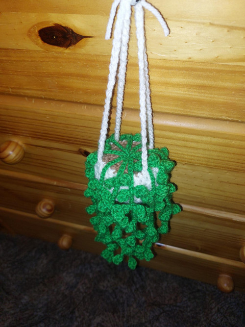 Háčkovaná visící květina — foto 2