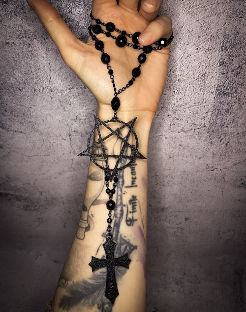 Satanic Rosary Pentagram a kříž Krucifix — foto 4