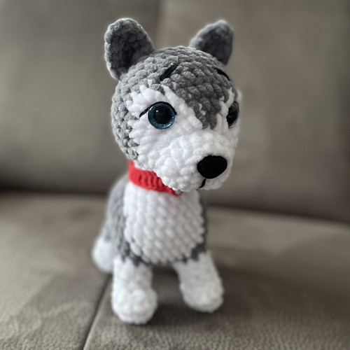 Háčkované štěňátko husky — foto 2