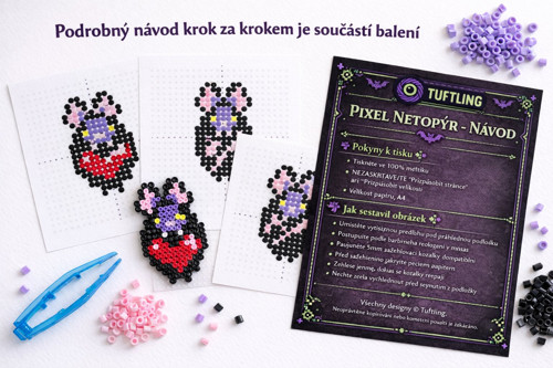 DIY sada Pixel netopýři – magnetky — foto 5