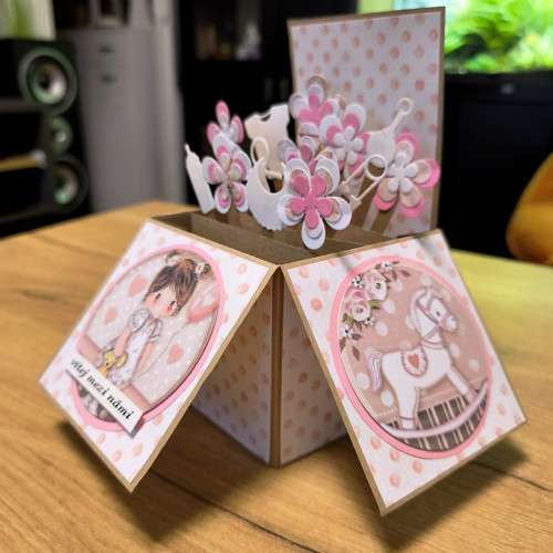 3D přáníčko k narození holčičky — foto 3