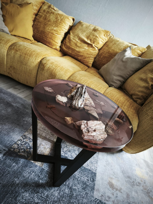 Stolek Epoxid, kámen — foto 6