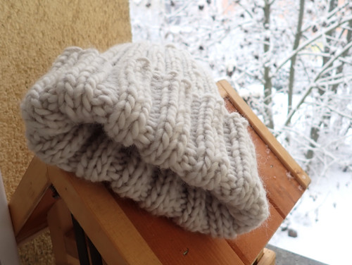 Chunky čepice - přírodní — foto 2
