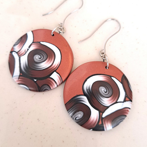 Copper spiral - náušnice — foto 2