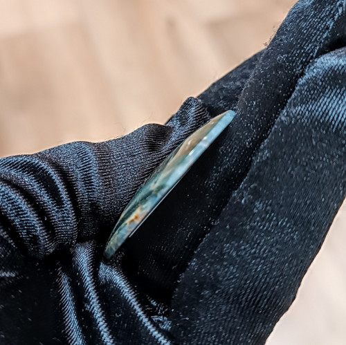 Jaspis s Pyritem, ID 5537, průměr 40 mm — foto 2
